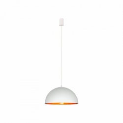 Nowodvorski lampa wisząca HEMISPHERE S E27 x 1 Stal lakierowana Tworzywo sztuczne Biały ~220-230 V MAX: 1x60W