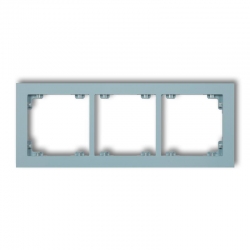 Karlik DECO Ramka uniwersalna potrójna z tworzywa DECO Pastel Matt lazurowy PODTYNKOWY produkt na zamówienie IP 20 48DR-3