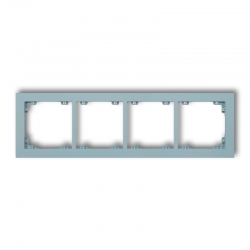 Karlik DECO Ramka uniwersalna podczwórna z tworzywa DECO Pastel Matt lazurowy PODTYNKOWY produkt na zamówienie IP 20 48DR-4