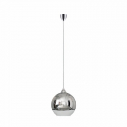 Nowodvorski lampa wisząca GLOBE S E27 x 1 Szkło Tworzywo sztuczne Chrom/Nikiel ~220-230 V MAX: 1x60W