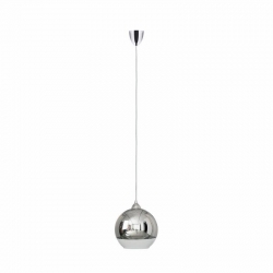 Nowodvorski lampa wisząca GLOBE M E27 x 1 Szkło Tworzywo sztuczne Chrom/Nikiel ~220-230 V MAX: 1x60W