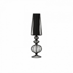 Nowodvorski oprawa stołowa AVEIRO L E27 x 1 Stal lakierowana Tkanina Czarny ~220-230 V MAX: 1x40W