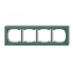 Karlik DECO Ramka uniwersalna podczwórna z tworzywa DECO Pastel Matt szmaragdowy PODTYNKOWY produkt na zamówienie IP 20 51DR-4
