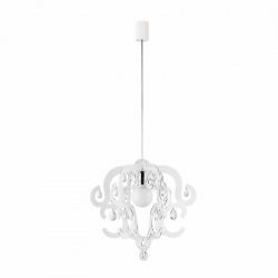 Nowodvorski lampa wisząca KATERINA E27 x 1 Tworzywo sztuczne ABS Szkło Transparentny ~220-230 V MAX: 1x60W