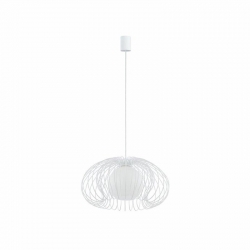 Nowodvorski lampa wisząca MERSEY E27 x 1 Stal lakierowana Szkło Biały ~220-230 V MAX: 1x60W