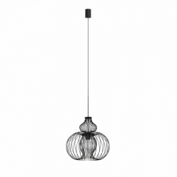 Nowodvorski lampa wisząca MEKNES E27 x 1 Stal lakierowana Czarny ~220-230 V MAX: 1x60W