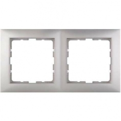 HAGER POLO Berker B.Kwadrat Ramka podwójna aluminium 5310128994