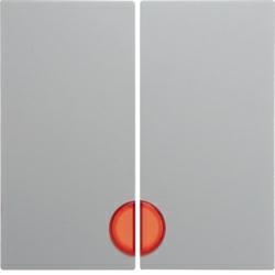 HAGER POLO Berker B.kwadrat klawisz podwójny podświetlny biały połysk 5316278999