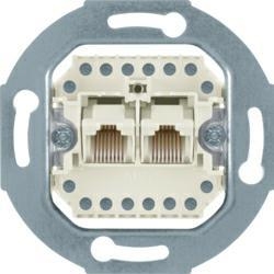 HAGER POLO Berker OnePlatform Gniazdo telefoniczne podwójne RJ11 534539