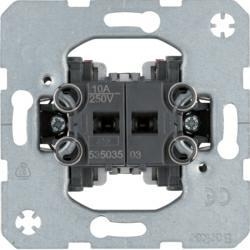 HAGER POLO One.Platform Przycisk podwójny oddzielne zaciski wejściowe 10A 250V 53503503