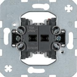 HAGER POLO One.Platform Przycisk podwójny wspólne zaciski wejściowe 10A 250V 535035