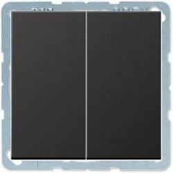 JUNG LS990 przycisk podwójny zwierny aluminium ciemne