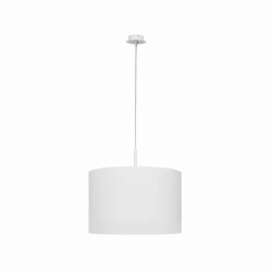 Nowodvorski lampa wisząca ALICE L E27 x 1 Tkanina Stal lakierowana Biały ~220-230 V MAX: 1x60W