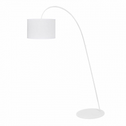 Nowodvorski Lampa podłogowa ALICE L E27 x 1 Stal lakierowana Tkanina Biały ~220-230 V MAX: 1x60W