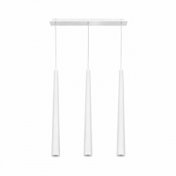 Nowodvorski lampa wisząca QUEBECK GU10 x 3 Aluminium lakierowane Stal lakierowana Biały ~220-230 V MAX: 3x35W