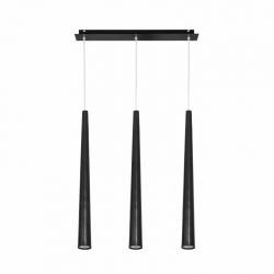Nowodvorski lampa wisząca QUEBECK GU10 x 3 Aluminium lakierowane Stal lakierowana Czarny ~220-230 V MAX: 3x35W