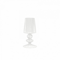 Nowodvorski oprawa stołowa AVEIRO S E27 x 1 Stal lakierowana Tkanina Biały ~220-230 V MAX: 1x40W