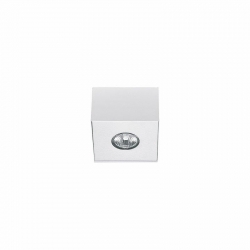 Nowodvorski oprawa natynkowa CARSON GU10 x 1 Stal lakierowana Chrom Biały ~220-230 V MAX: 1x50W