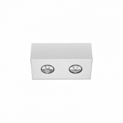 Nowodvorski oprawa natynkowa CARSON GU10 x 2 Stal lakierowana Chrom Biały ~220-230 V MAX: 2x50W