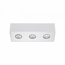 Nowodvorski oprawa natynkowa CARSON GU10 x 3 Stal lakierowana Chrom Biały ~220-230 V MAX: 3x50W