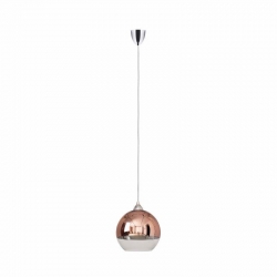 Nowodvorski lampa wisząca GLOBE M E27 x 1 Szkło Tworzywo sztuczne Miedź ~220-230 V MAX: 1x60W