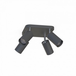 Nowodvorski oprawa natynkowa EYE SPOT GU10 x 4 Stal lakierowana Chrom Grafitowy ~220-230 V MAX: 4x10W only LED