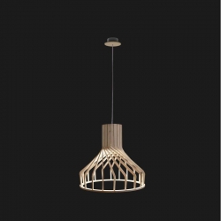 Nowodvorski lampa wisząca BIO GU10 x 1 Sklejka Naturalne drewno ~220-230 V MAX: 1x35W