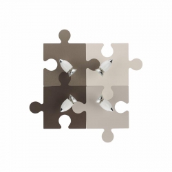 Nowodvorski oprawa przysufitowa PUZZLE GU10 x 4 Sklejka Tworzywo sztuczne PA Multikolor ~220-230 V MAX: 4x15W