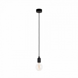 Nowodvorski lampa wisząca SILICONE E27 x 1 Silikon Stal lakierowana Czarny ~220-230 V MAX: 1x60W
