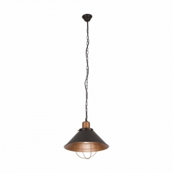 Nowodvorski lampa wisząca GARRET S E27 x 1 Stal lakierowana Czekoladowy ~220-230 V MAX: 1x60W