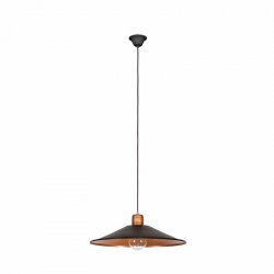 Nowodvorski lampa wisząca GARRET M E27 x 1 Stal lakierowana Czekoladowy ~220-230 V MAX: 1x60W