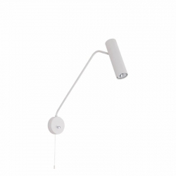 Nowodvorski kinkiet regulowany z włącznikiem EYE SUPER GU10 x 1 Stal lakierowana Chrom Biały ~220-230 V MAX: 10W only LED