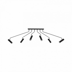 Nowodvorski oprawa natynkowa EYE SUPER GU10 x 6 Stal lakierowana Chrom Czarny ~220-230 V MAX: 10W only LED