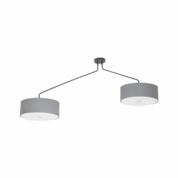 Nowodvorski oprawa przysufitowa HAWK E27 x 6 Tkanina Szkło Szary ~220-230 V MAX: 6x60W