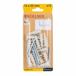 KOELNER kołek do G-K z hakiem 12szt B-DRA-01K