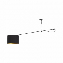 Nowodvorski oprawa przysufitowa VIPER E27 x 1 Tkanina Stal lakierowana Czarno-Złoty ~220-230 V MAX: 1x60W