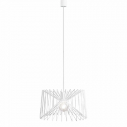 Nowodvorski lampa wisząca NESS E27 x 1 Stal lakierowana Biały ~220-230 V MAX: 1x60W