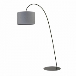 Nowodvorski Lampa podłogowa ALICE L E27 x 1 Stal lakierowana Tkanina Czarny ~220-230 V MAX: 1x60W