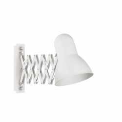 Nowodvorski kinkiet regulowany z włącznikiem HARMONY E27 x 1 Stal lakierowana Chrom Biały ~220-230 V MAX: 1x60W