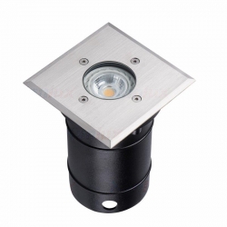 Kanlux opraw najazdowa BERG DL-10L 1xGU10, stal nierdzewna, kwadrat 110x110mm, IP67, IK08