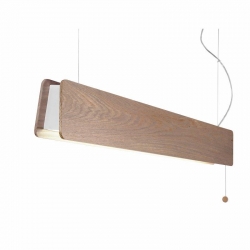 Nowodvorski lampa wisząca OSLO LED 90 LED TUBE T8 x 1 Drewno Stal lakierowana Dębowy 220-230 V MAX: 16W