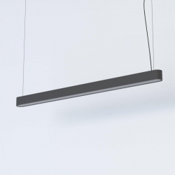 Nowodvorski lampa wisząca SOFT LED 120X6 LED TUBE T8 x 1 Aluminium lakierowane Tworzywo sztuczne PMMA Grafitowy 220-230 V MAX: 22W
