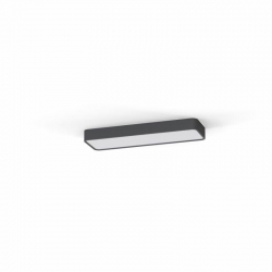 Nowodvorski plafon SOFT CEILING LED 60X20 LED TUBE T8 x 2 Aluminium lakierowane Tworzywo sztuczne PMMA Grafitowy 220-230 V MAX: 11W