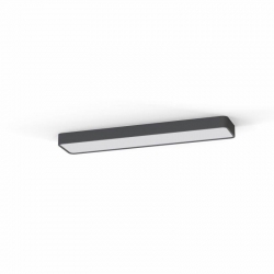 Nowodvorski plafon SOFT CEILING LED 90X20 LED TUBE T8 x 2 Aluminium lakierowane Tworzywo sztuczne PMMA Grafitowy 220-230 V MAX: 16W
