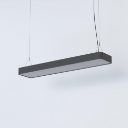 Nowodvorski lampa wisząca SOFT LED 90X20 LED TUBE T8 x 2 Aluminium lakierowane Tworzywo sztuczne PMMA Grafitowy 220-230 V MAX: 16W