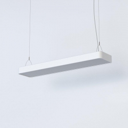 Nowodvorski lampa wisząca SOFT LED 90X20 LED TUBE T8 x 2 Aluminium lakierowane Tworzywo sztuczne PMMA Biały 220-230 V MAX: 16W