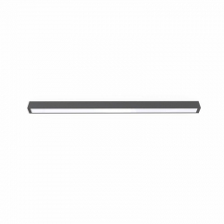 Nowodvorski plafon STRAIGHT CEILING LED L LED TUBE T8 x 1 Stal lakierowana Tworzywo sztuczne PMMA Grafitowy 220-230 V MAX: 22W