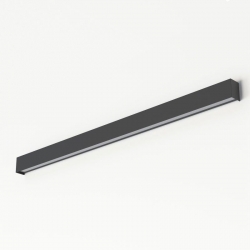 Nowodvorski kinkiet STRAIGHT WALL LED  L LED TUBE T8 x 1 Stal lakierowana Tworzywo sztuczne PMMA Grafitowy 220-230 V MAX: 22W