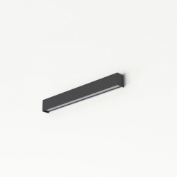 Nowodvorski kinkiet STRAIGHT WALL LED S LED TUBE T8 x 1 Stal lakierowana Tworzywo sztuczne PMMA Grafitowy 220-230 V MAX: 11W