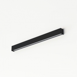 Nowodvorski kinkiet STRAIGHT WALL LED M LED TUBE T8 x 1 Stal lakierowana Tworzywo sztuczne PMMA Czarny 220-230 V MAX: 16W